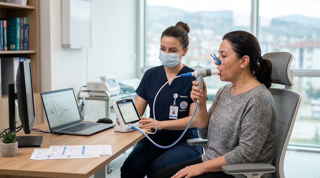 Solunum Fonksiyon Testi (Spirometri) Nedir ve Nasıl Yapılır?